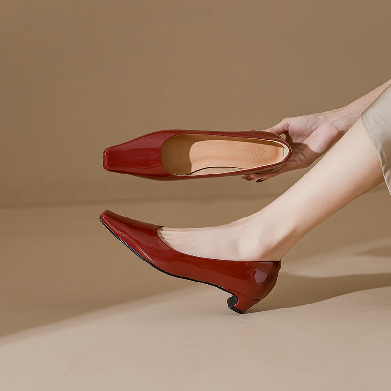 low-heel pumps with square toe - CELINALO