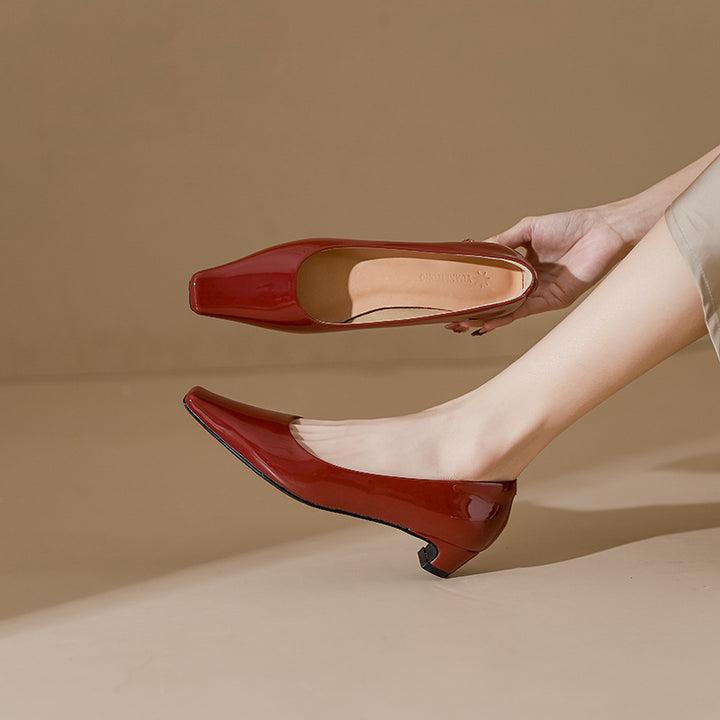 low-heel pumps with square toe - CELINALO
