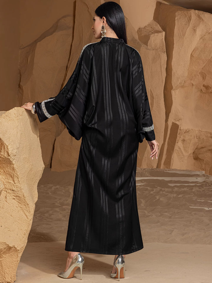 embroidered dress with flared sleeves - ZAHRALU