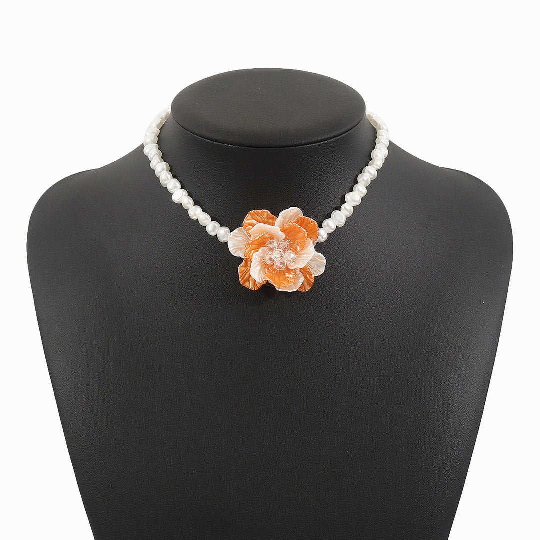 veelkleurige ketting met emaille zee bedels - CORALIA 