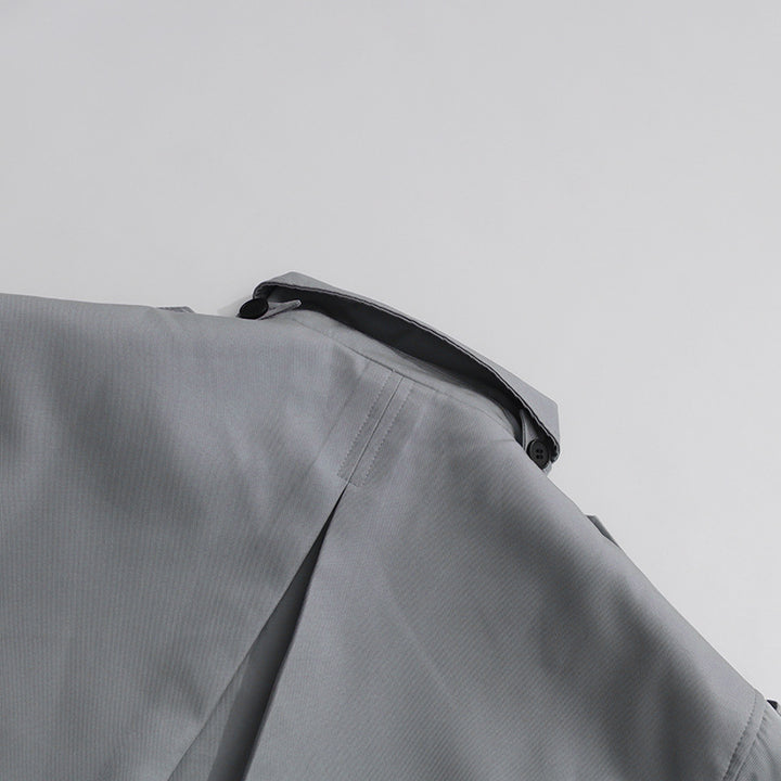 Plissiertes Oberteil mit ausgestellten Ärmeln und Maxirock-Set mit Taillengürtel – Rosiny 