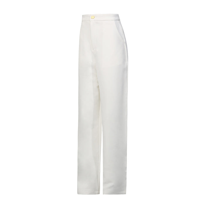 structured tailored suit with gold buttons – MAROON