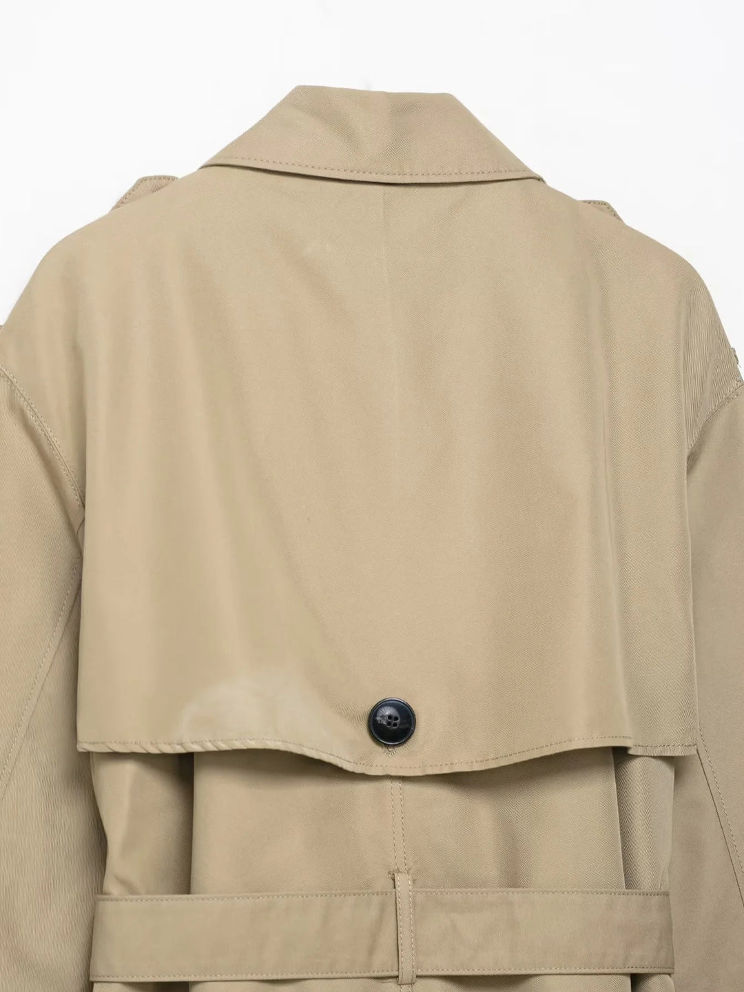 معطف ترنش مزدوج الصدر مزود بحزام – أورورا