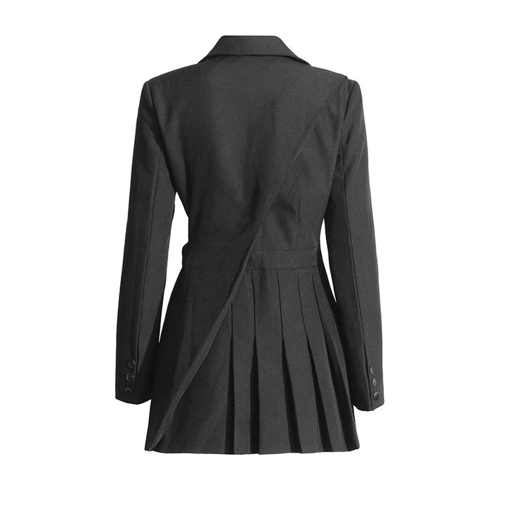 tailored blazer mini dress with side cut-out pleats – NOIRÉ