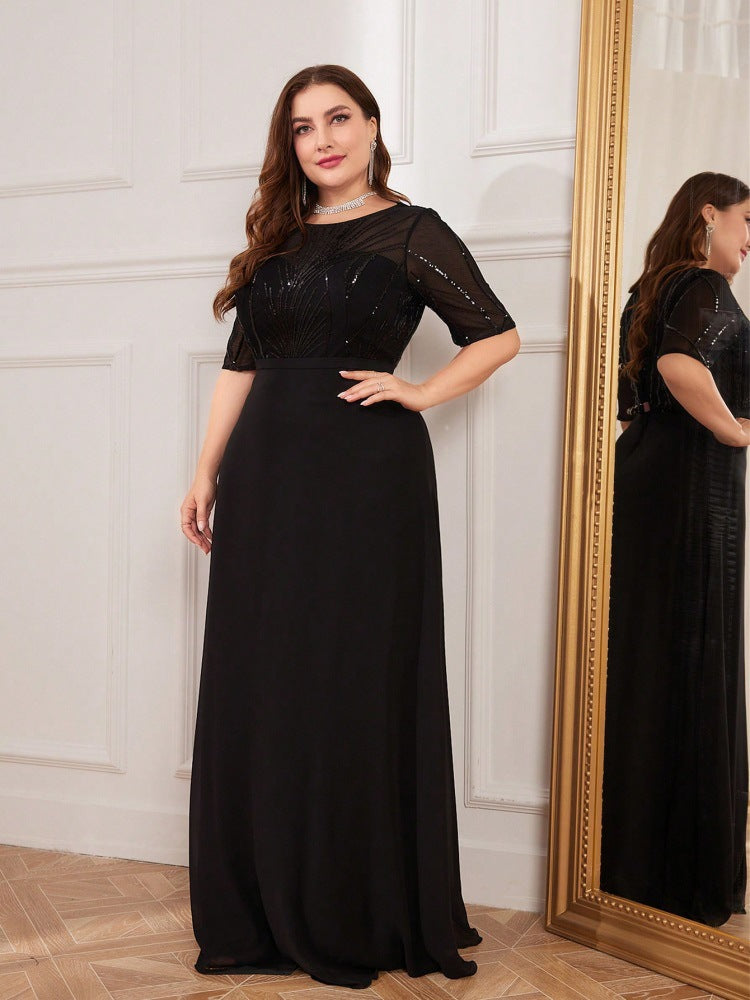 Geplooide top met uitlopende mouwen en maxi-rok set met tailleband – Rosiny 