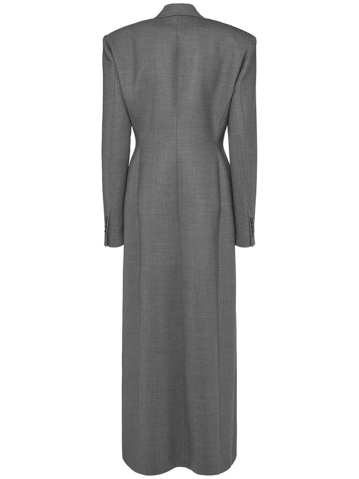 oversized double-breasted long blazer dress – GREYSON