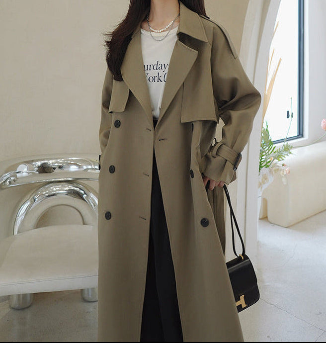 classic double-breasted trench coat – OLIVIA