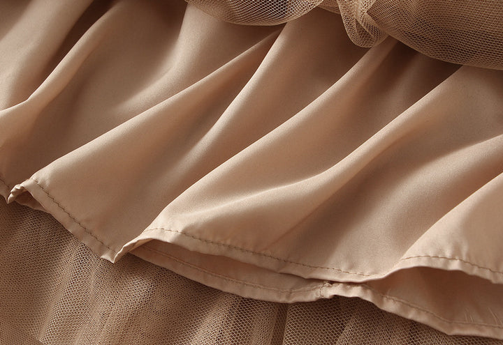 تنورة ميدي بقصة A وطبعة زهور أحادية اللون – إلارا