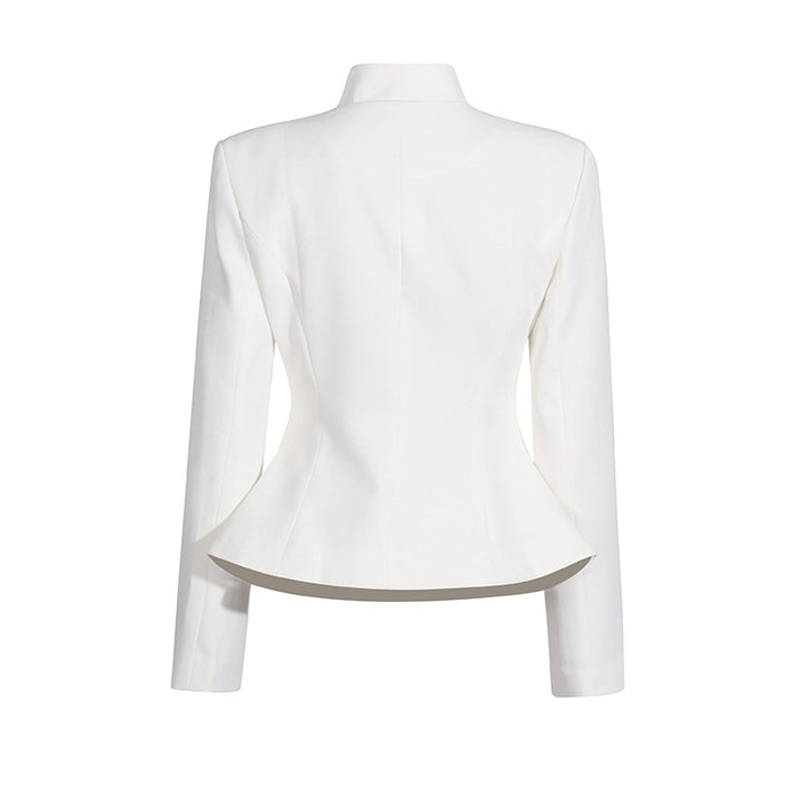 pleated maxi skirt with embroidered blazer – RUBINA