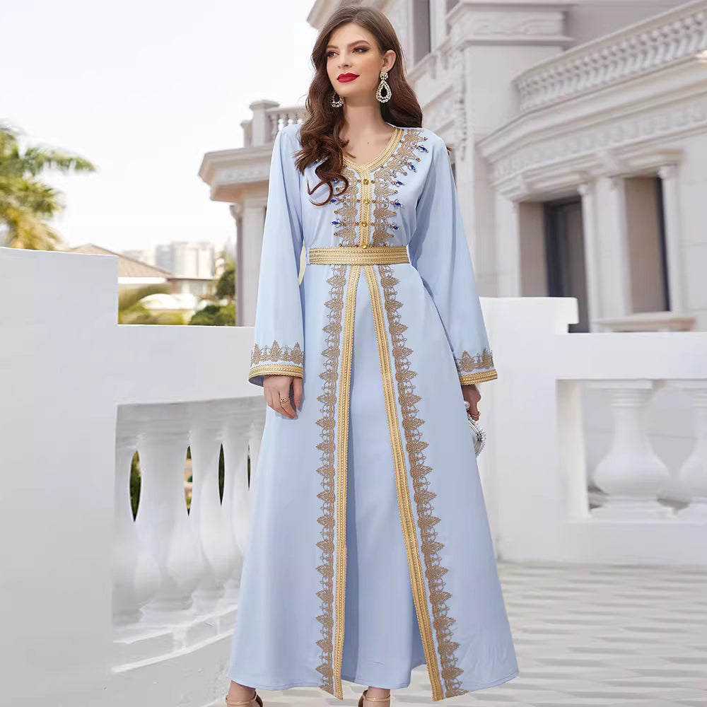 Elegant Long Sleeve Maxi Dress with Flowing Fit – MAELYN