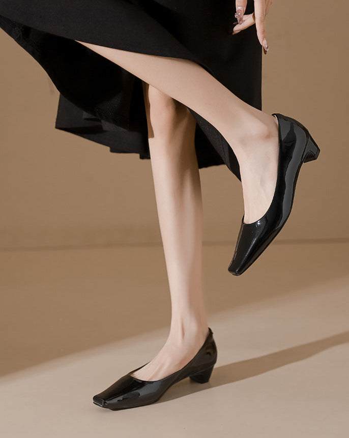 low-heel pumps with square toe - CELINALO