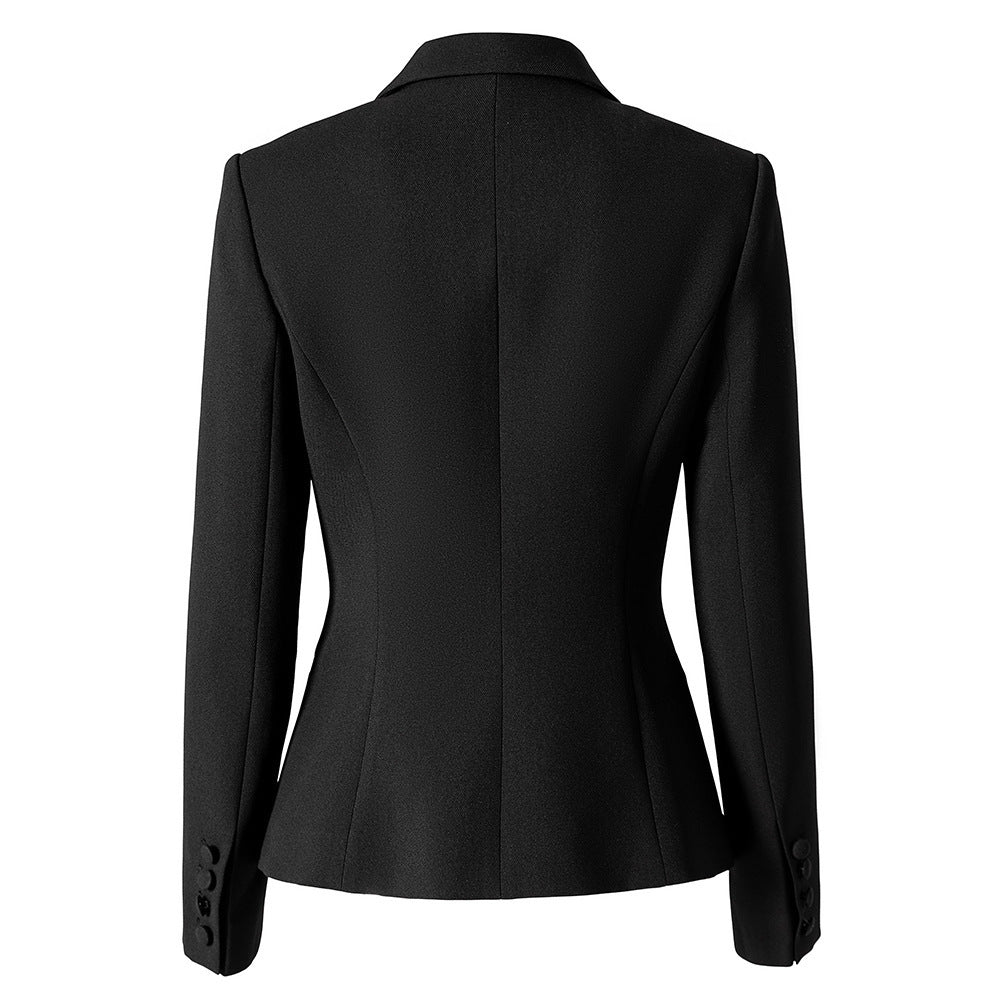 جاكيت مخملي بأزرار أمامية وحافة من الدانتيل الشفاف - صيفي