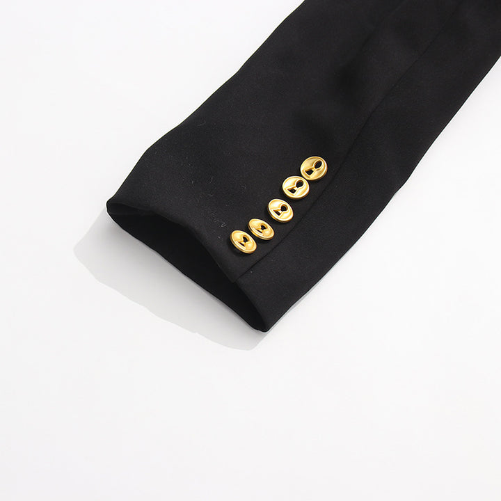 Plissiertes Oberteil mit ausgestellten Ärmeln und Maxirock-Set mit Taillengürtel – Rosiny 