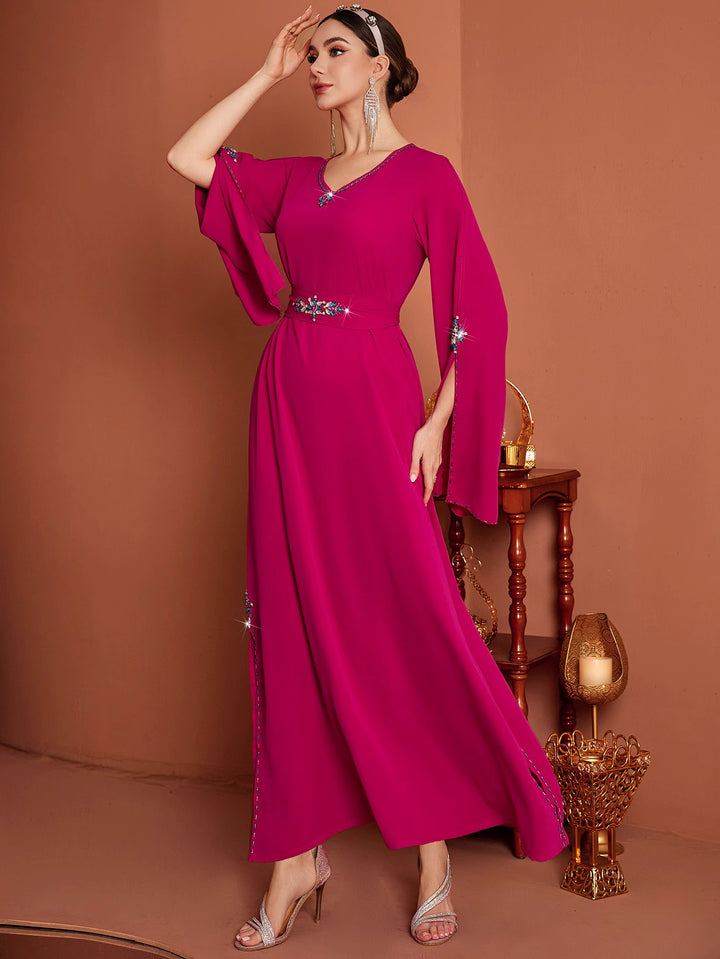 maßgeschneiderter Schlaganzug mit Satin-Puffärmeln – VALENCIA 