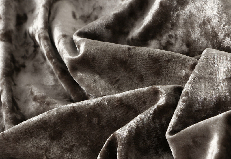 velvet maxi skirt with crushed texture – AURA