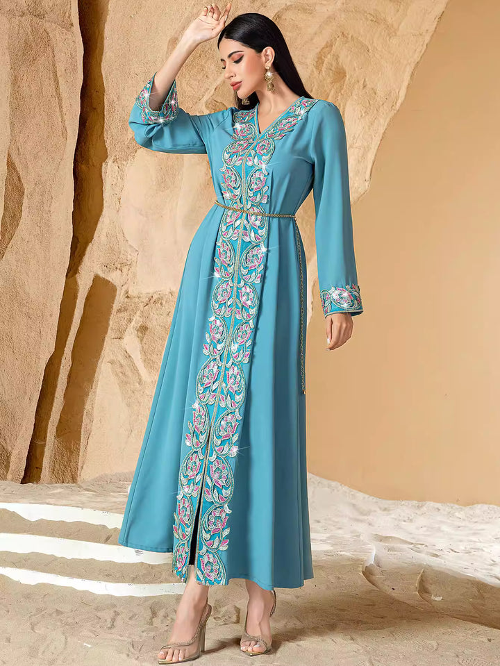 fluid sculpted evening dress with refined drape – CALISTA