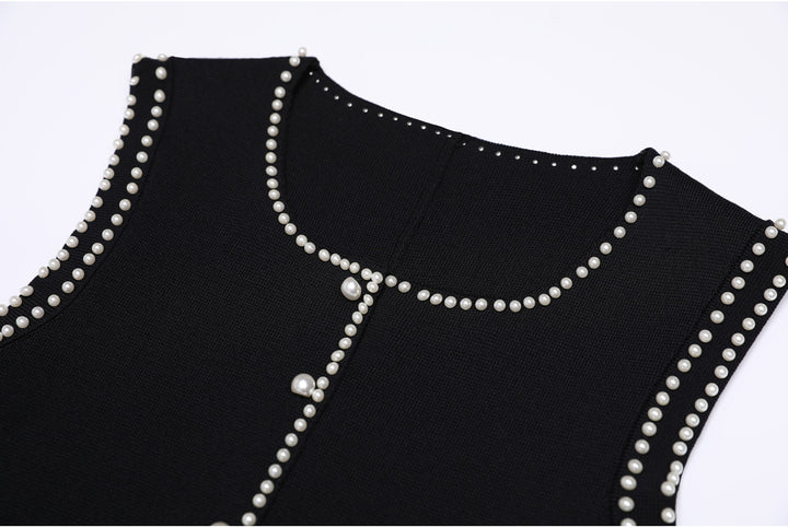 Plissiertes Oberteil mit ausgestellten Ärmeln und Maxirock-Set mit Taillengürtel – Rosiny 