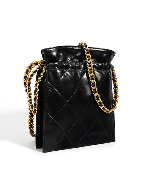 sac cabas en rotin tissé avec doubles poignées en cuir – LÉONIE 