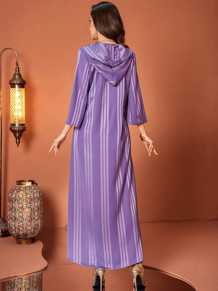 定制喇叭套装，配缎面泡泡袖 - VALENCIA 