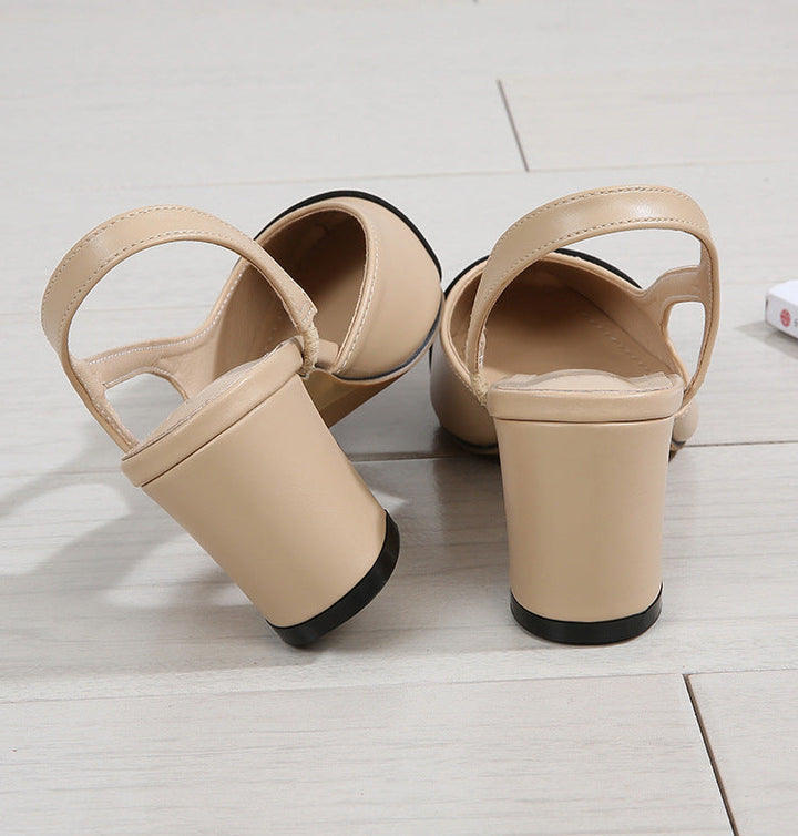 slingback pumps with colorblock toe – AURELIARO