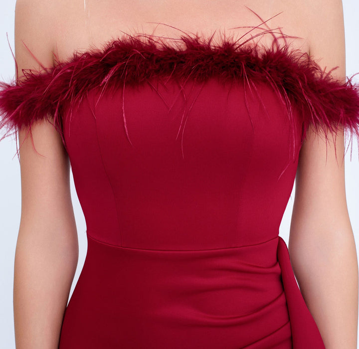 Haut à manches évasées plissées et ensemble jupe longue avec ceinture à la taille – Rosiny 