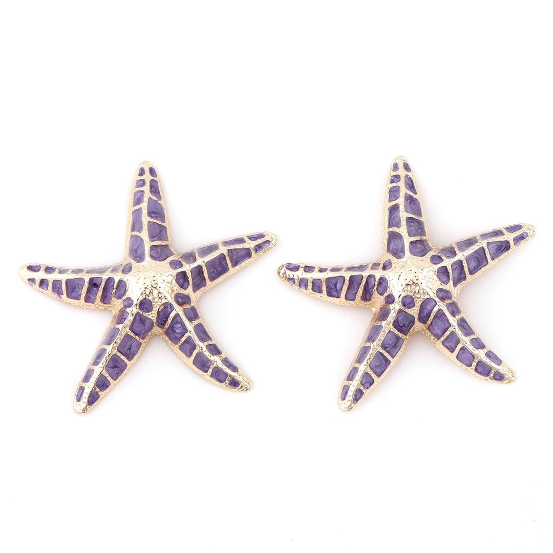 mehrfarbige Kettenhalskette mit Emaille-Seeanhängern - CORALIA 