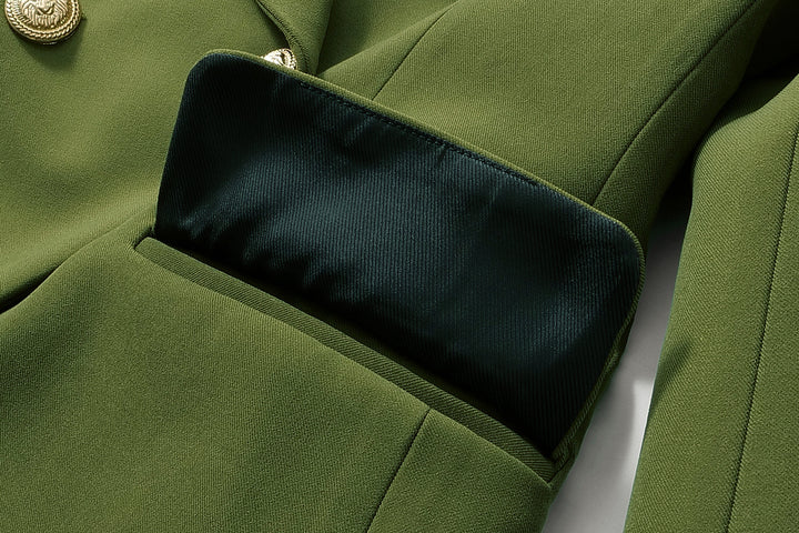 Geplooide top met uitlopende mouwen en maxi-rok set met tailleband – Rosiny 