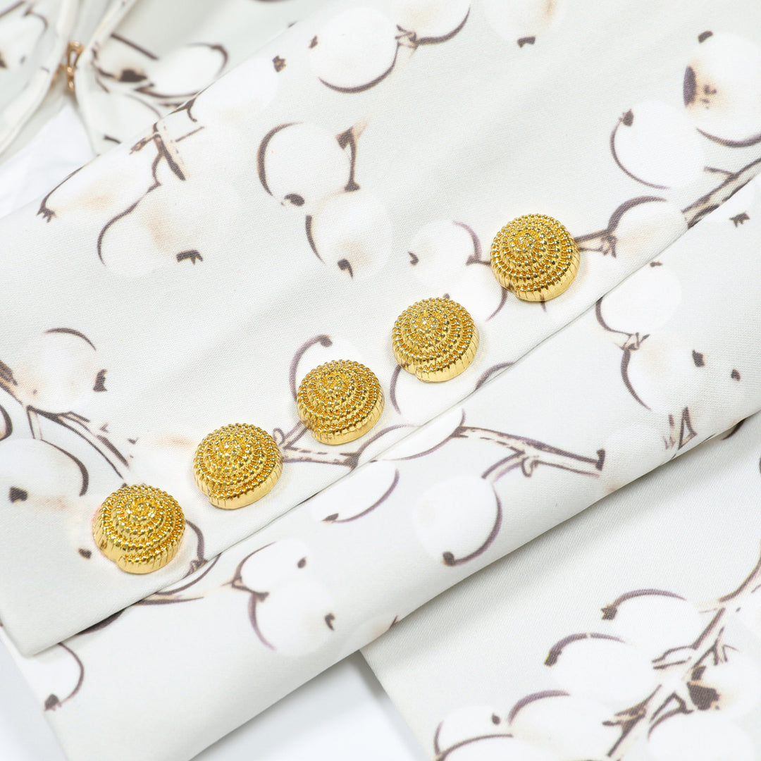 Plissiertes Oberteil mit ausgestellten Ärmeln und Maxirock-Set mit Taillengürtel – Rosiny 