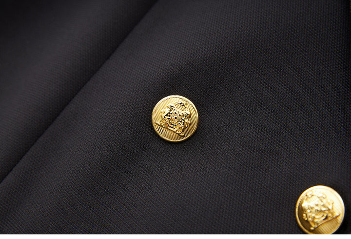 جاكيت مخملي بأزرار أمامية وحافة من الدانتيل الشفاف - صيفي