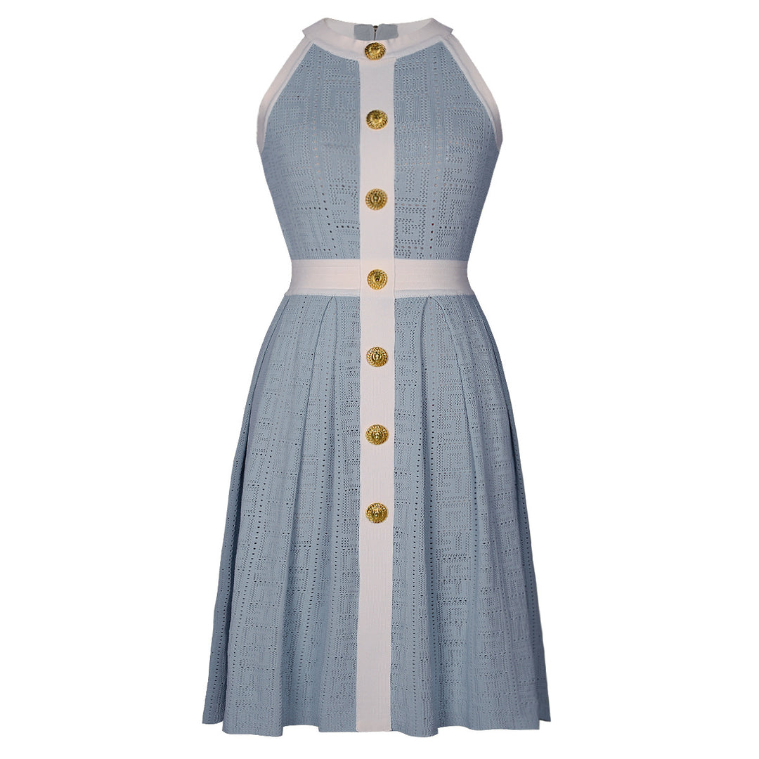 Geplooide top met uitlopende mouwen en maxi-rok set met tailleband – Rosiny 