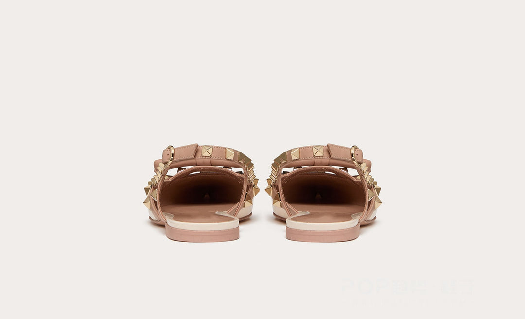 studded bow-detail pointed flats – VERAZIA