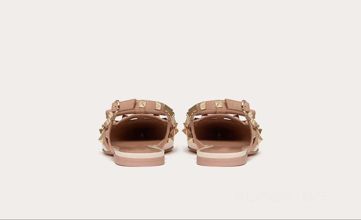 studded bow-detail pointed flats – VERAZIA