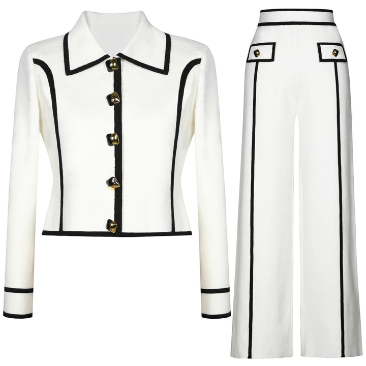 Geplooide top met uitlopende mouwen en maxi-rok set met tailleband – Rosiny 