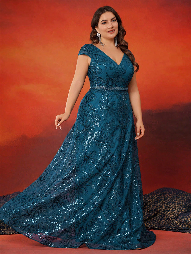 Geplooide top met uitlopende mouwen en maxi-rok set met tailleband – Rosiny 