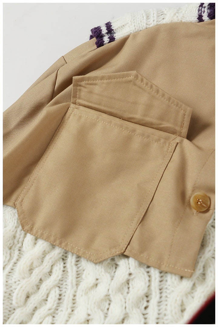 asymmetric knit vest layered shirt – MUSE