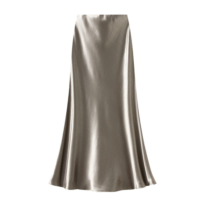 glossy satin mermaid maxi skirt – MIRABEL