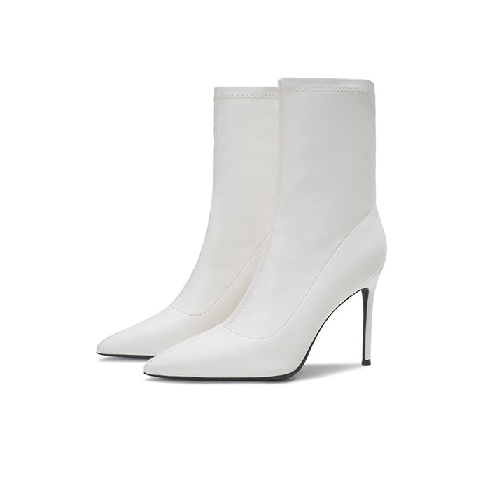 pointed-toe ankle boots with stiletto heel – ARIANZWY