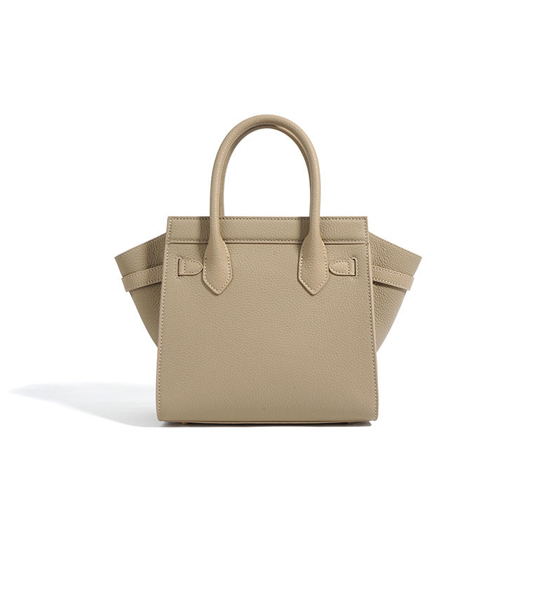 حقيبة يد جلدية منظمة بحزام بإبزيم – أميليافيل