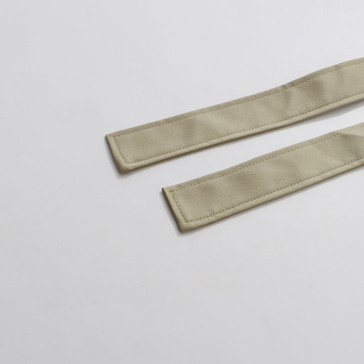 minimalist long trench coat with stand collar – MELIRVE