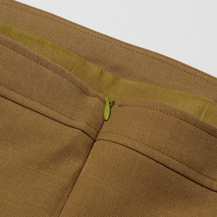 Geplooide top met uitlopende mouwen en maxi-rok set met tailleband – Rosiny 