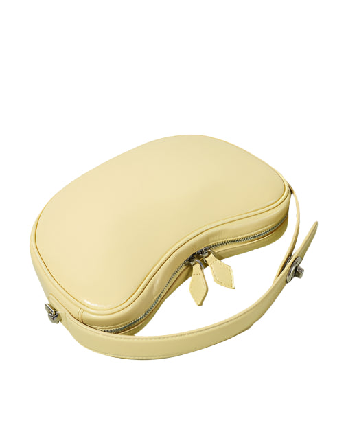 编织藤条手提包，配有双层皮革手柄 – LÉONIE 