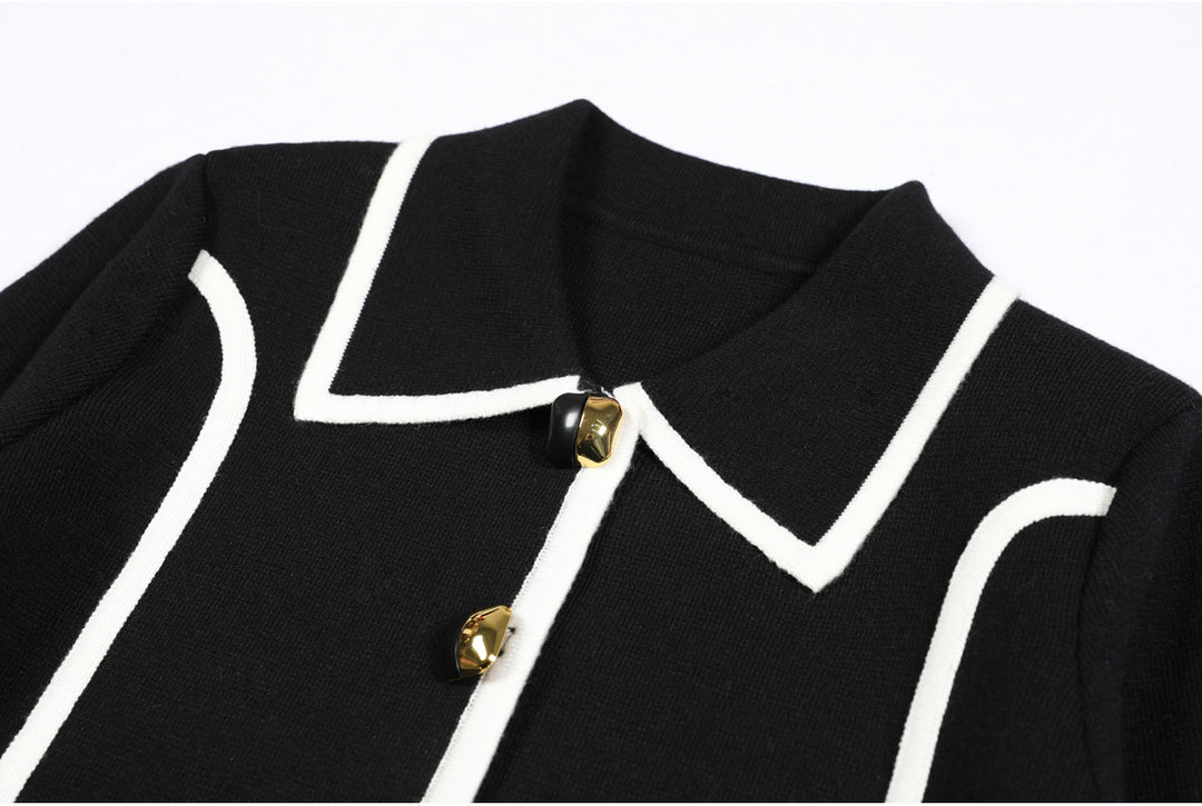 Geplooide top met uitlopende mouwen en maxi-rok set met tailleband – Rosiny 