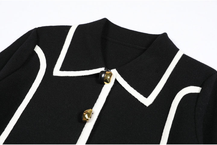 Geplooide top met uitlopende mouwen en maxi-rok set met tailleband – Rosiny 