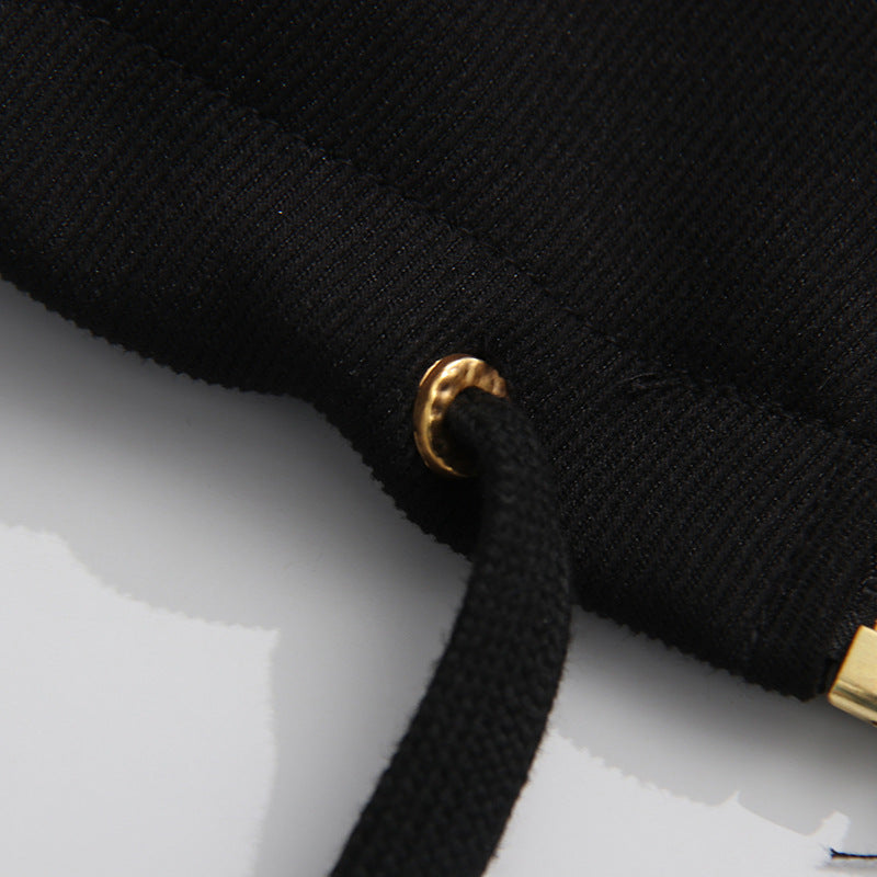 Geplooide top met uitlopende mouwen en maxi-rok set met tailleband – Rosiny 