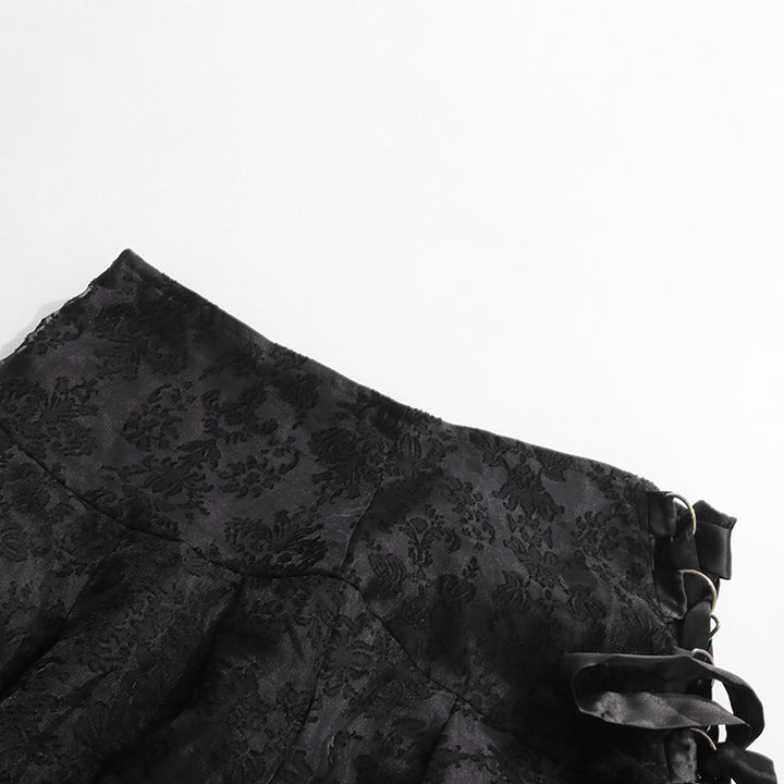 كورسيه دانتيل وتنورة غير متساوية الأطراف مع ربطة شريطية - سيرافينا