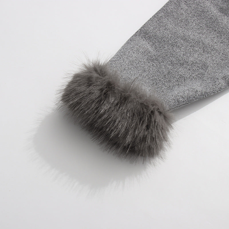 Plissiertes Oberteil mit ausgestellten Ärmeln und Maxirock-Set mit Taillengürtel – Rosiny 