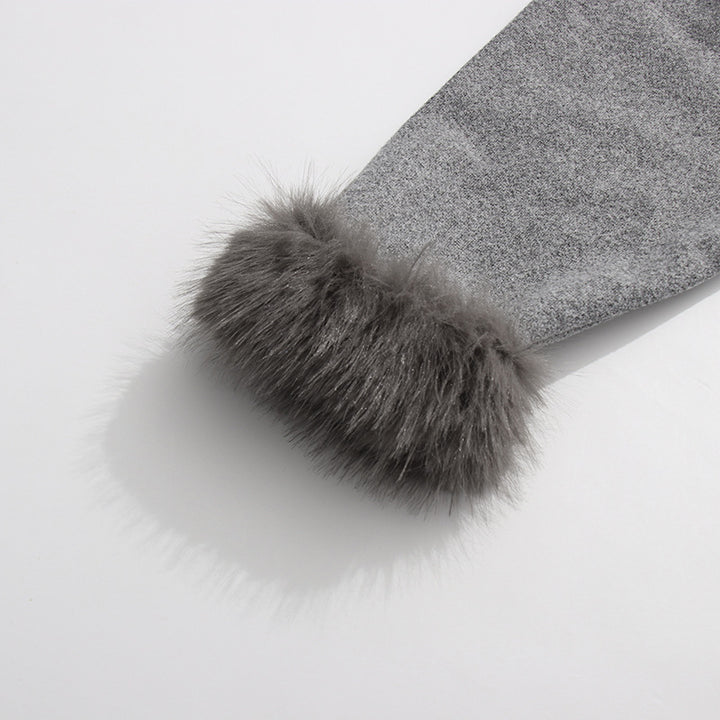 Plissiertes Oberteil mit ausgestellten Ärmeln und Maxirock-Set mit Taillengürtel – Rosiny 