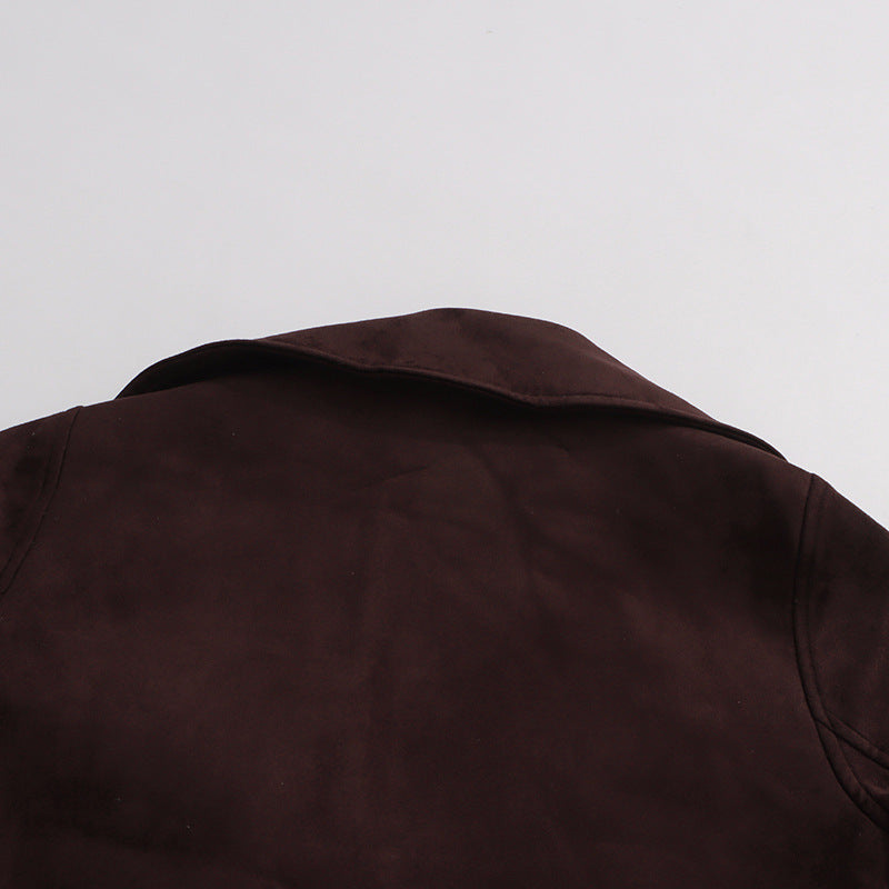 cropped trench jacket with belted waist – SIENNA