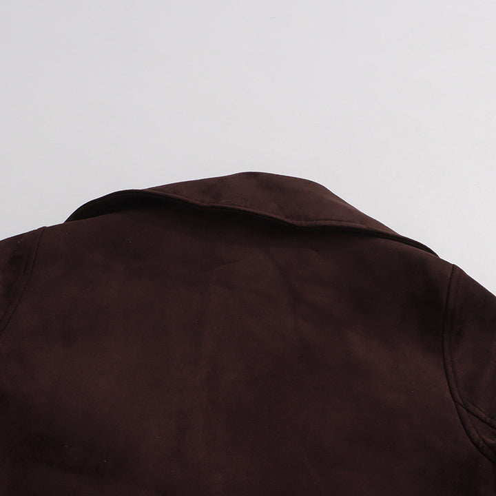 cropped trench jacket with belted waist – SIENNA