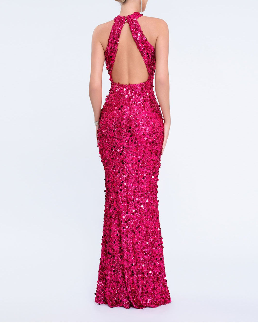 Geplooide top met uitlopende mouwen en maxi-rok set met tailleband – Rosiny 